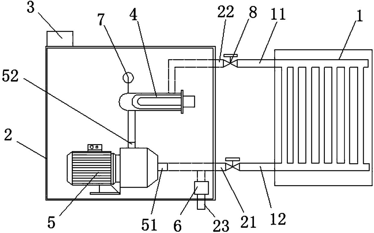 Pipeline water circulation home heater