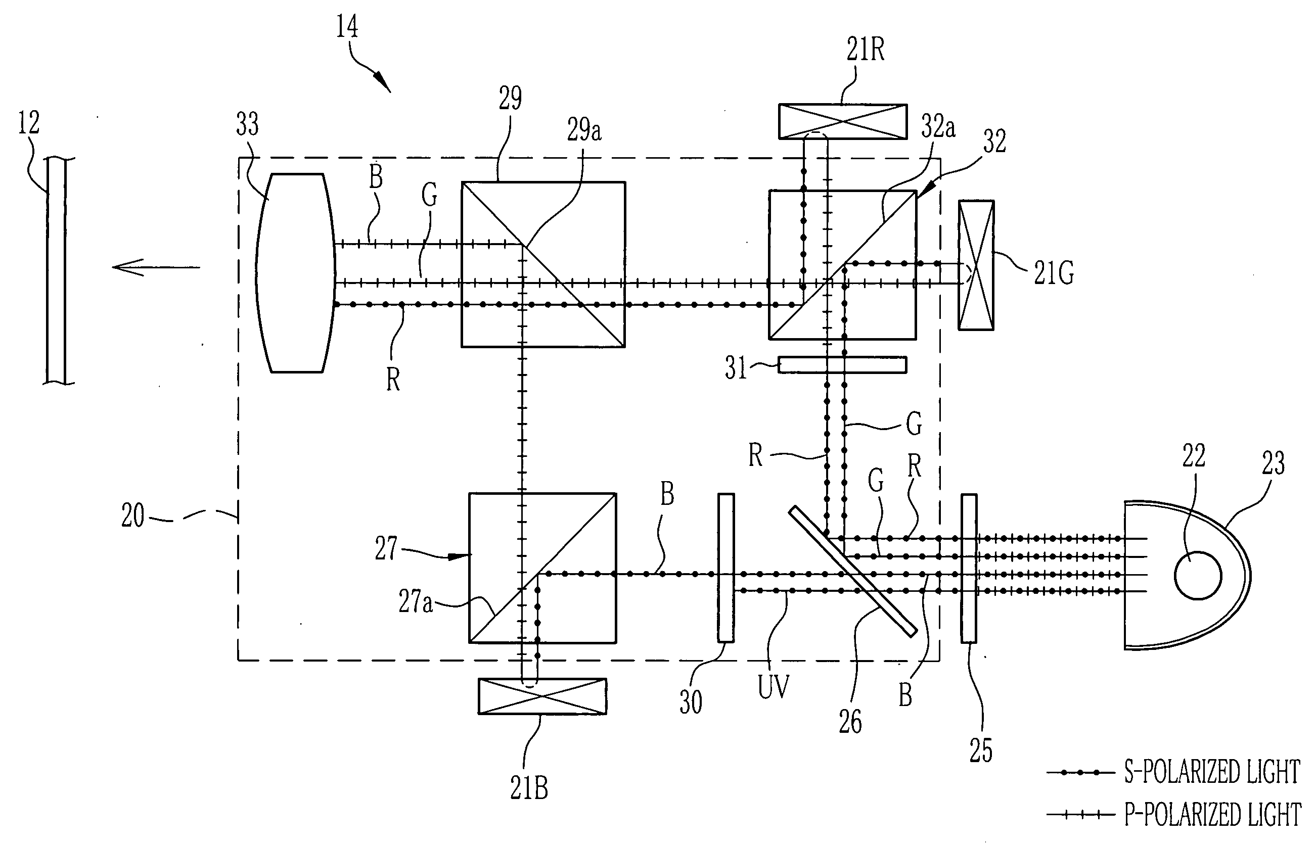 Liquid-crystal projector