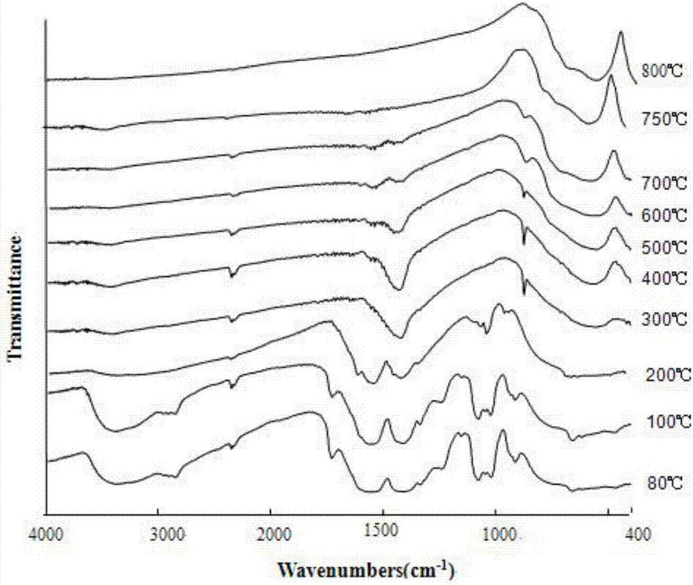 Preparation method of calcium doped lead titanate ceramic fiber