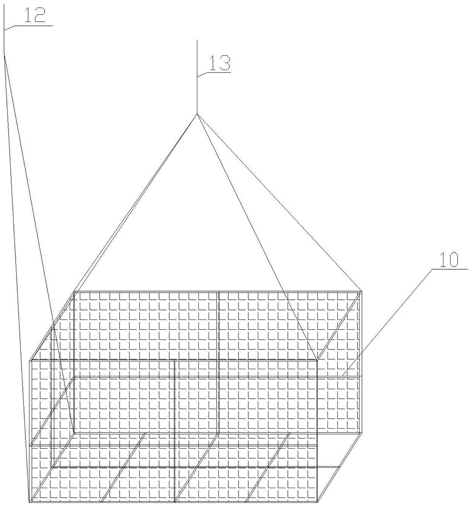 Automatic pier protection bagged material overwater throwing and filling device and construction method thereof