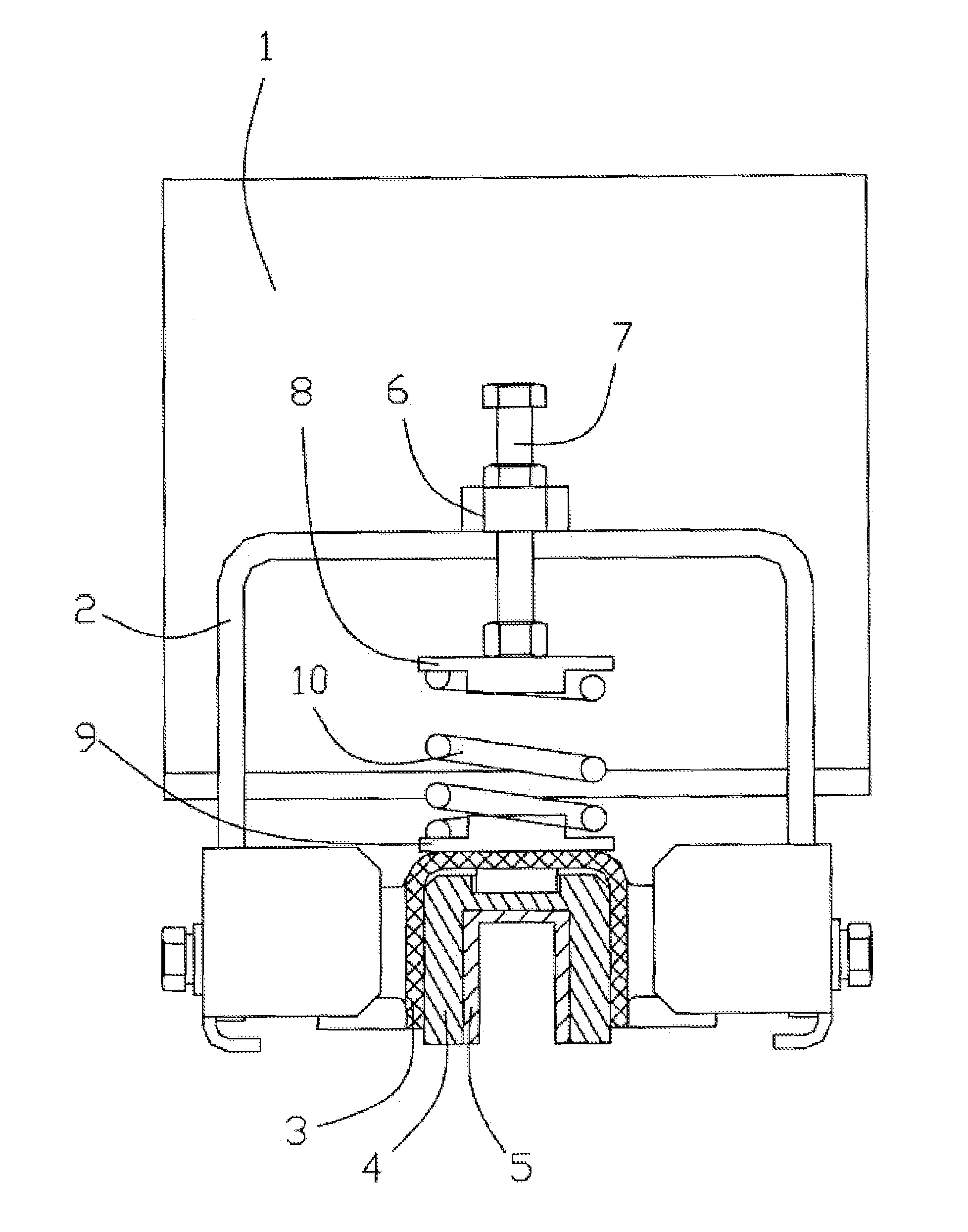 Rust removing device for elevator guide rail