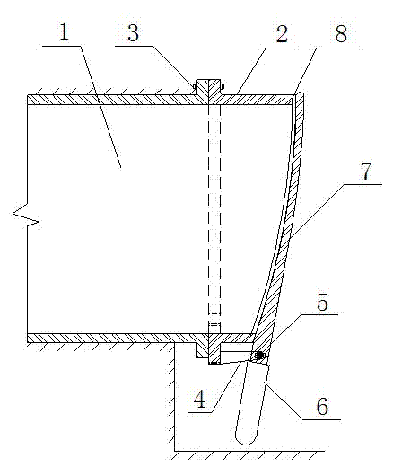 Energy-saving reversed-opening type flap valve