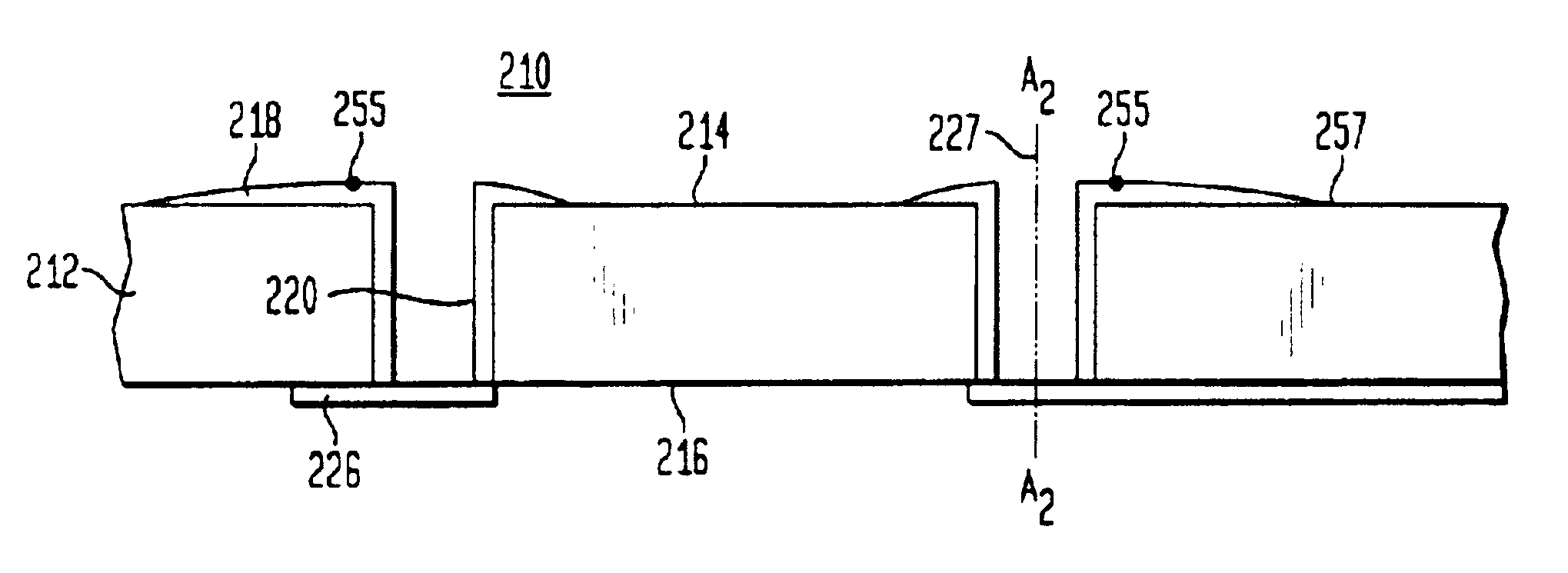 Off-center solder ball attach assembly