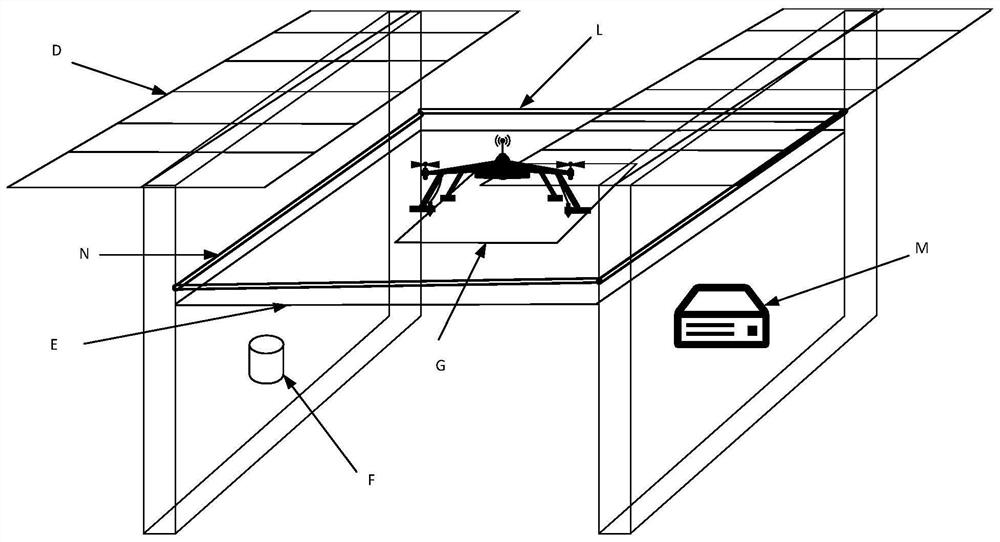 An unmanned ship-borne unmanned aerial vehicle charging and lifting system and its implementation method