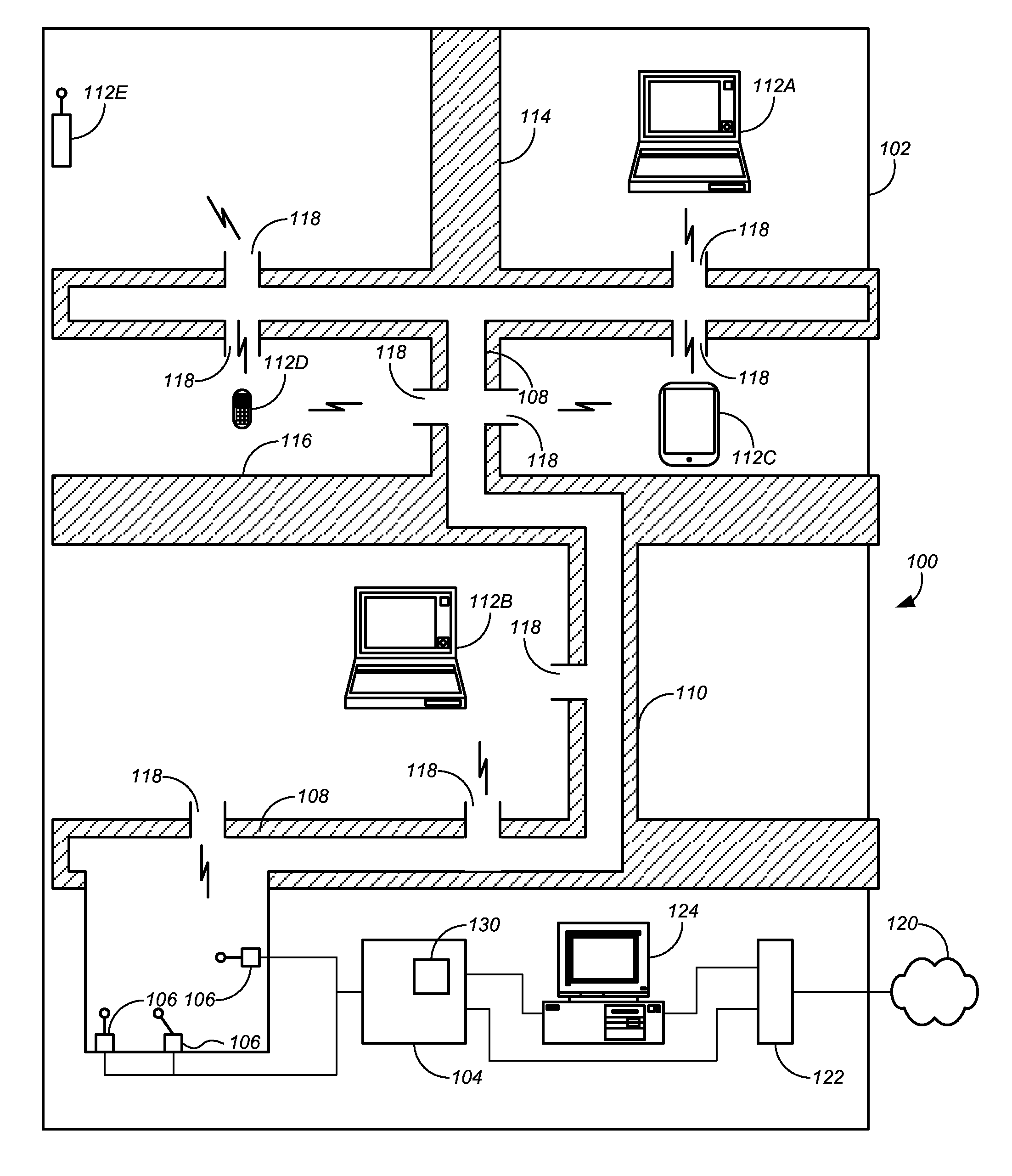 Multi-antenna distribution of wireless broadband in a building