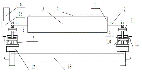 Baking oven conveying net band cleaning device