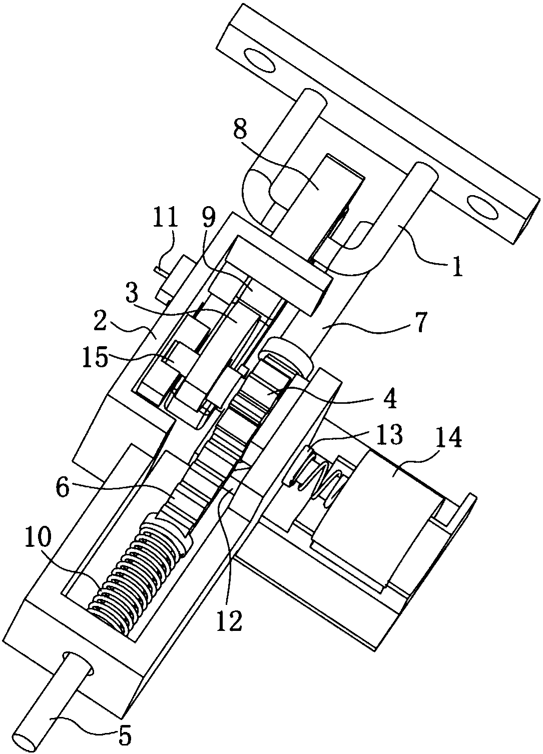 Automatic door lock of dish washing machine and dish washing machine