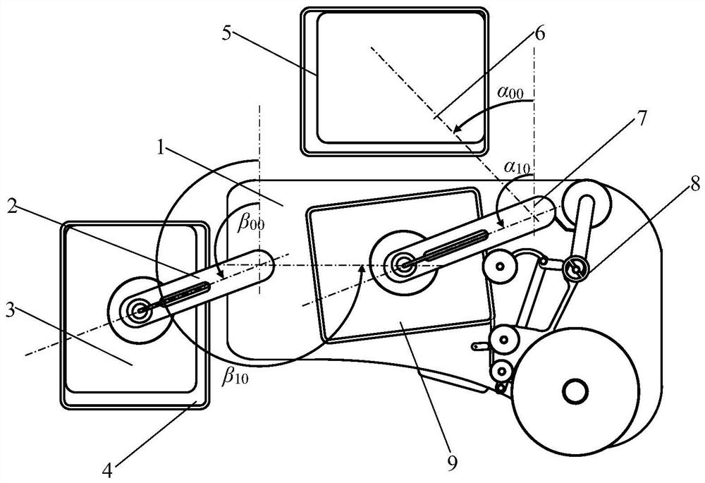 Board-shaped workpiece hemming system software blanking pick-and-place process