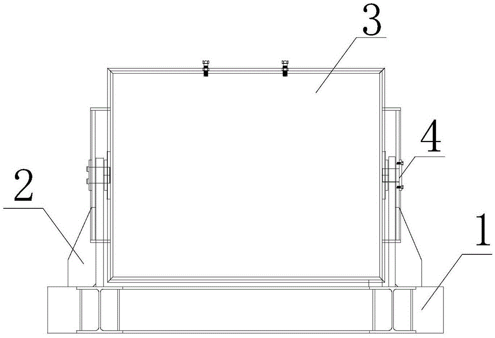 Turnover device and method used for single crane hoisting of prefabricated stand pillars