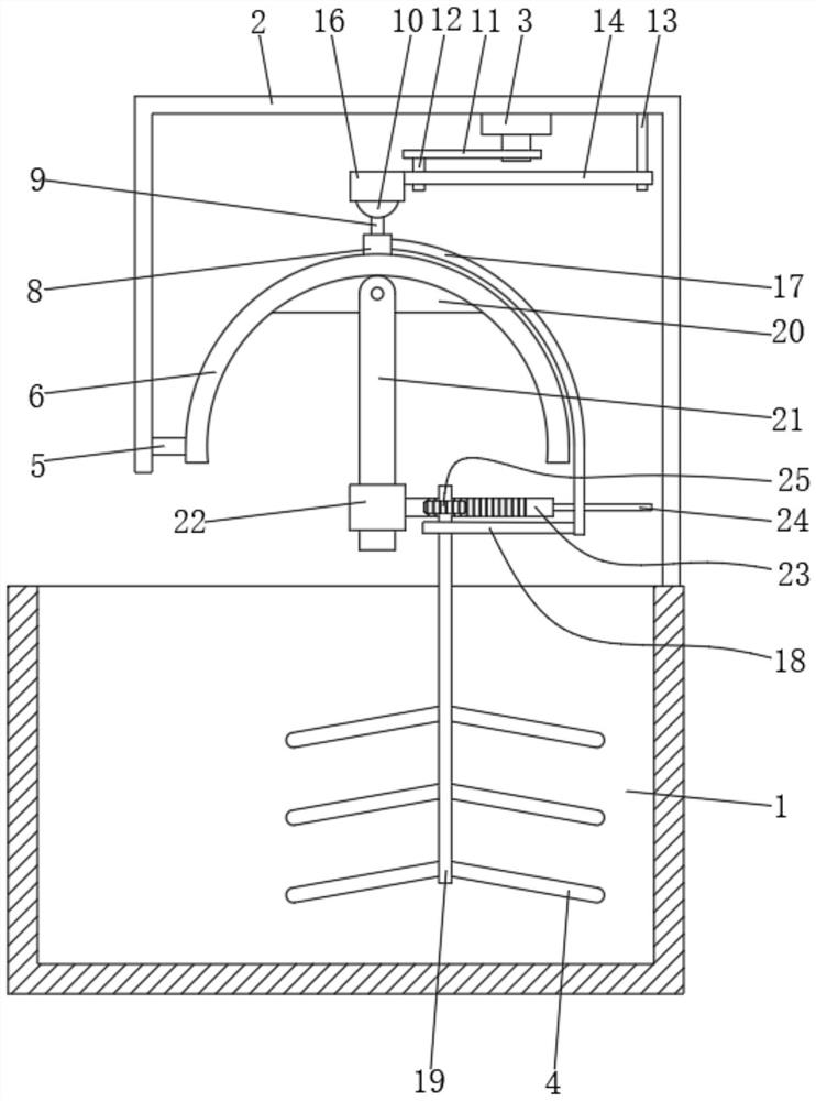 Coating stirring device and coating stirring method for building construction