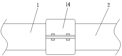 Butt joint device for installation of gastric tube after operation of gastrointestinal tumor