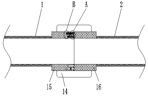 Butt joint device for installation of gastric tube after operation of gastrointestinal tumor