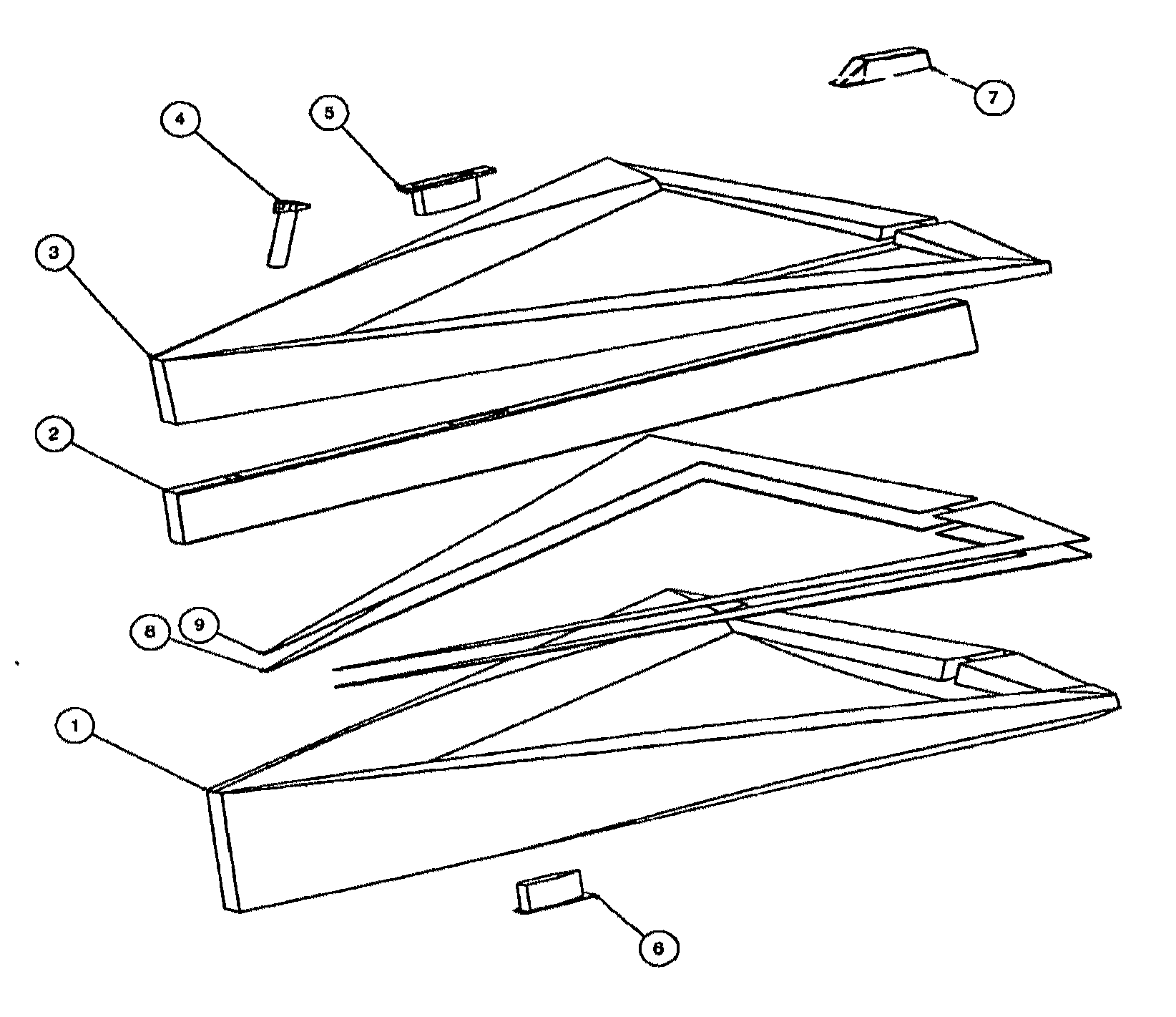 Collapsible boat formed from releasably connected laminar panels