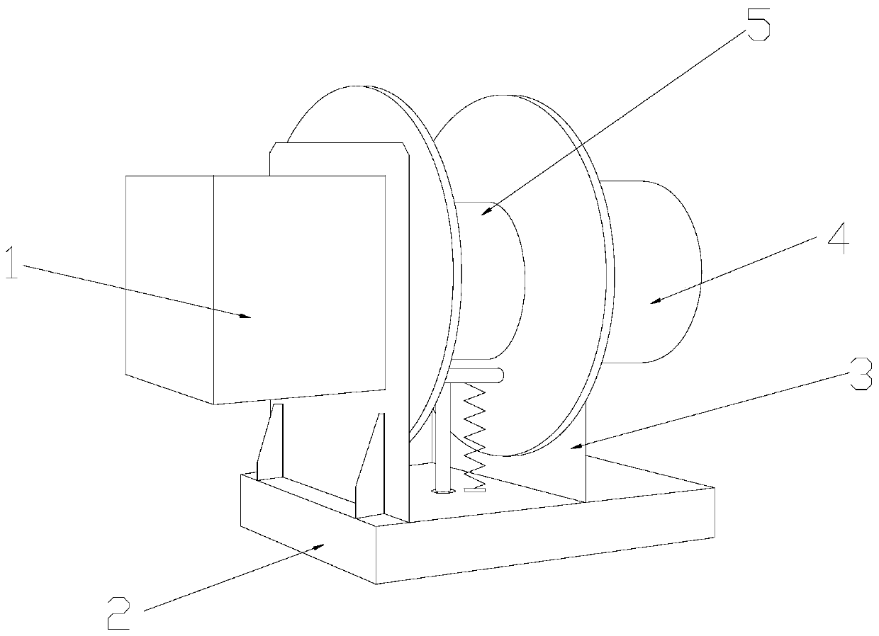 A constant tension wire storage device for cable extruder using magnetic effect