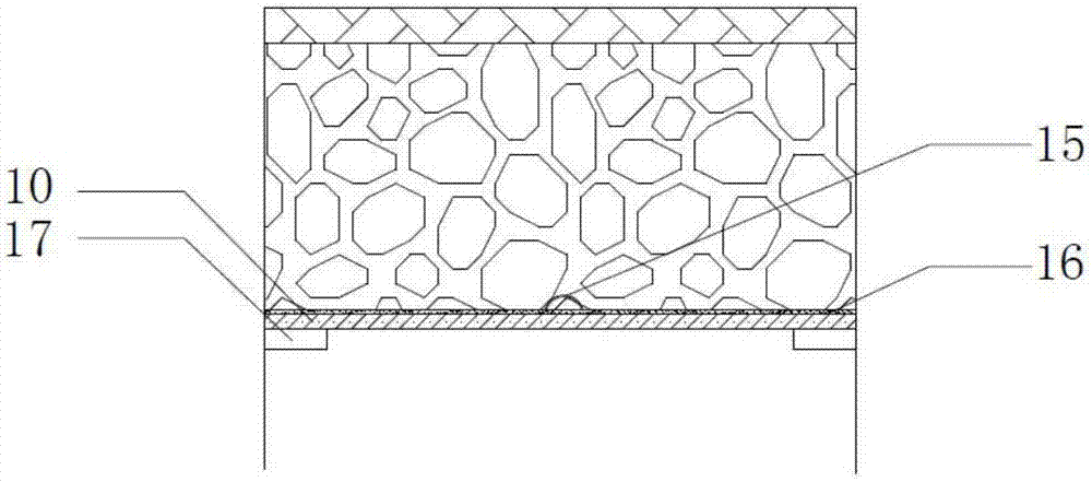 Soil improvement device applicable to grassed swale sponge urban infrastructure