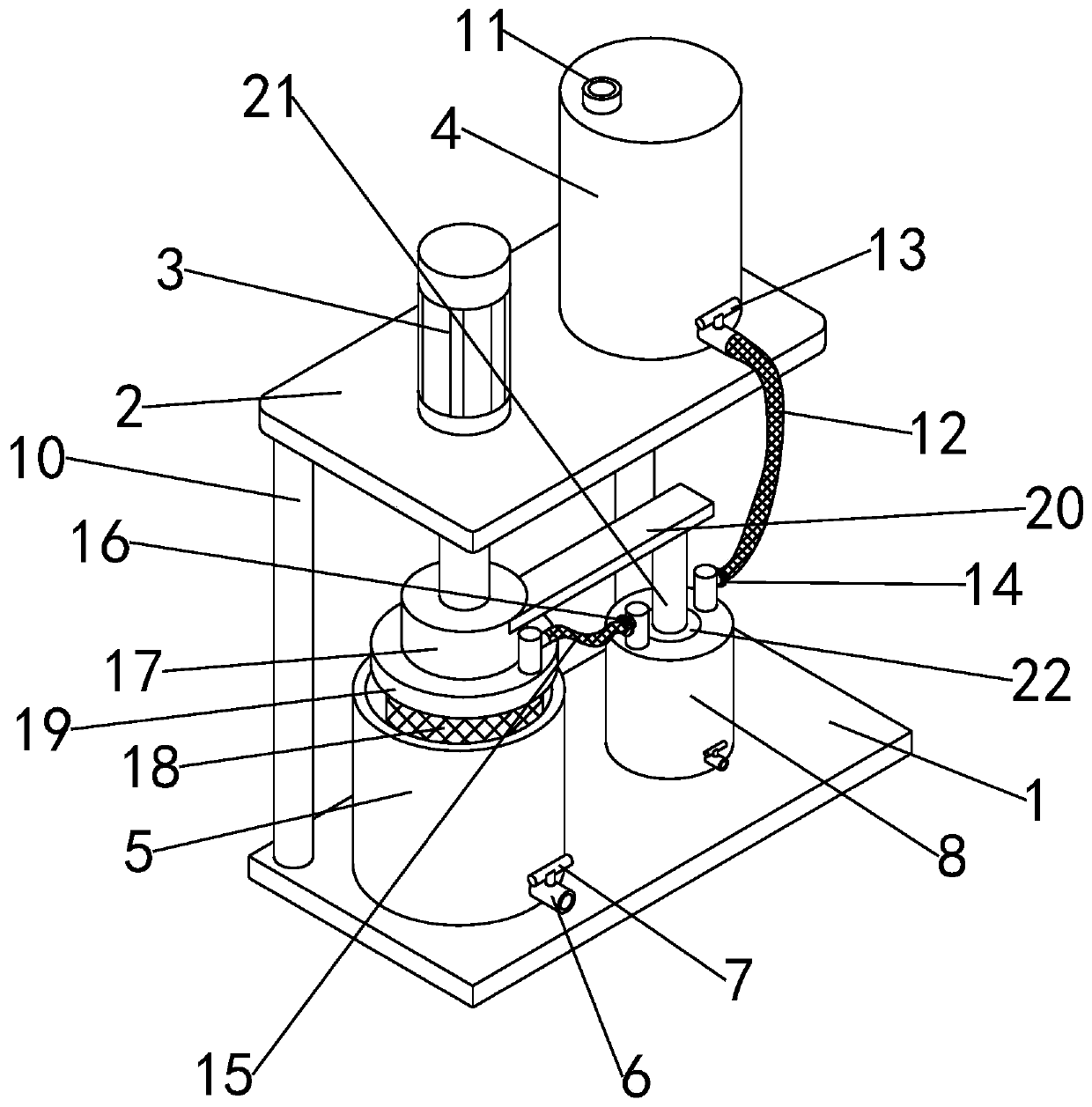 Cleaning device for gastroenterology department medical instrument