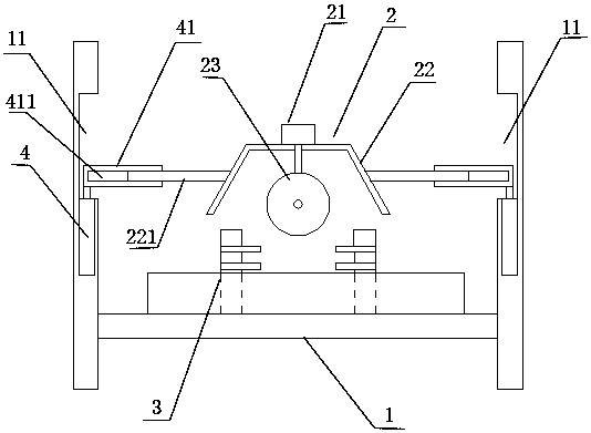 Dustproof wind turbine blade flash cutting device