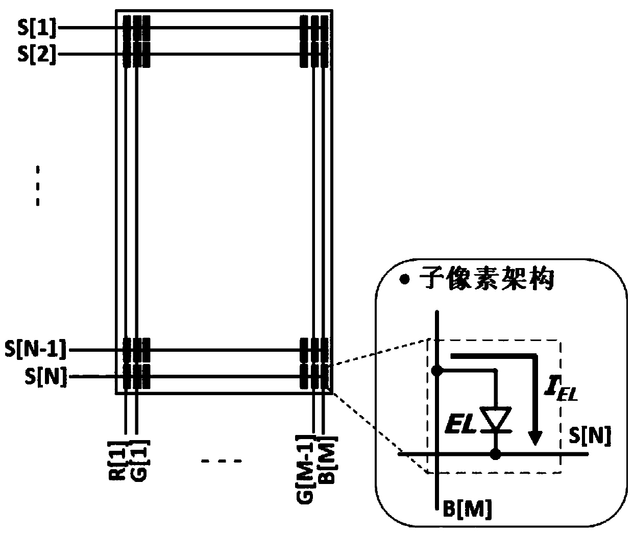 Sub-pixel circuit, active electroluminescent display, and driving method thereof