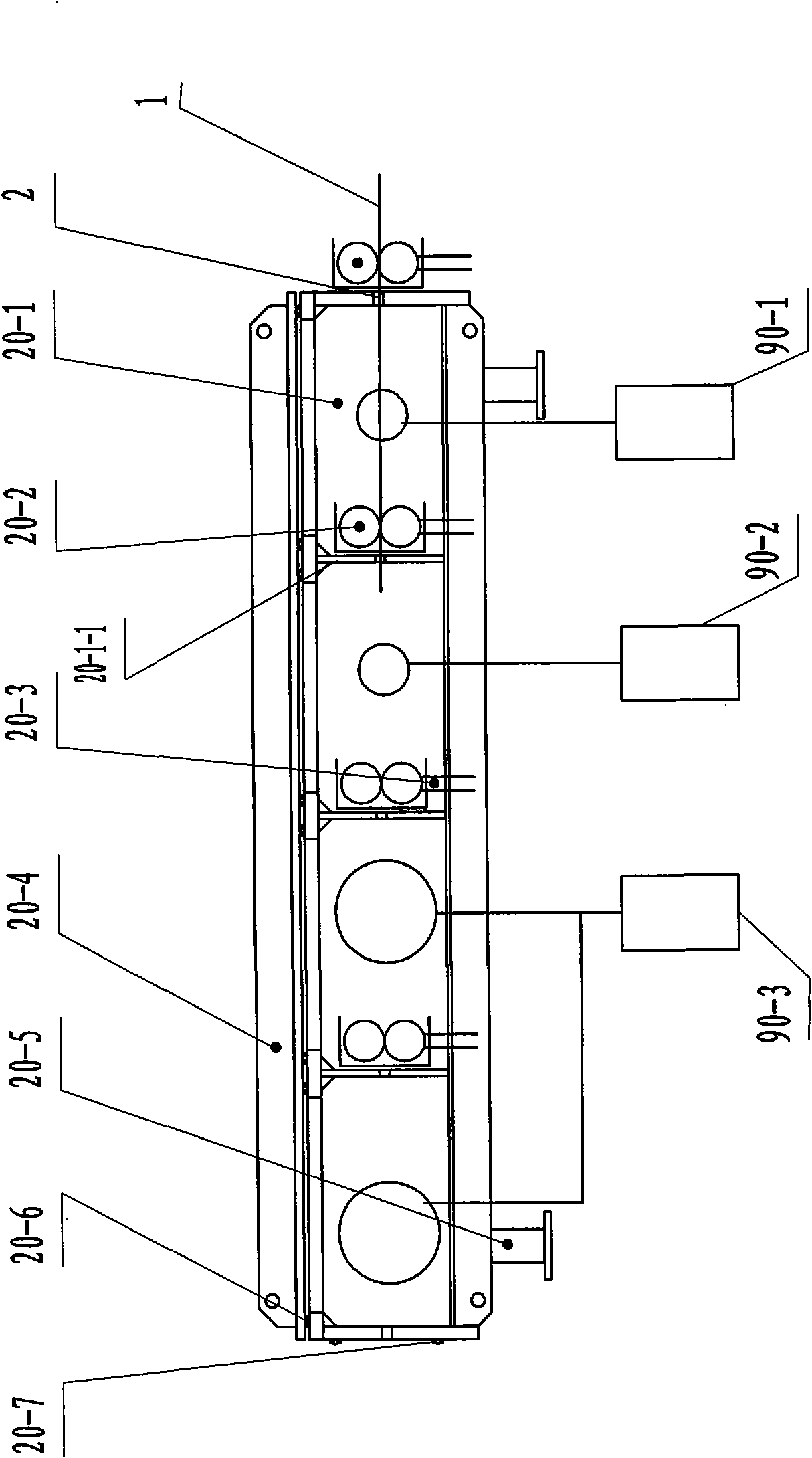 Continuous coiling and coating device of solar selective absorbing film