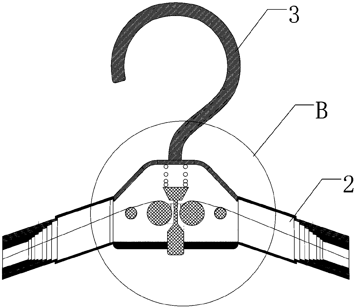 Clothes hanger, clothes folding machine and control method of clothes folding machine