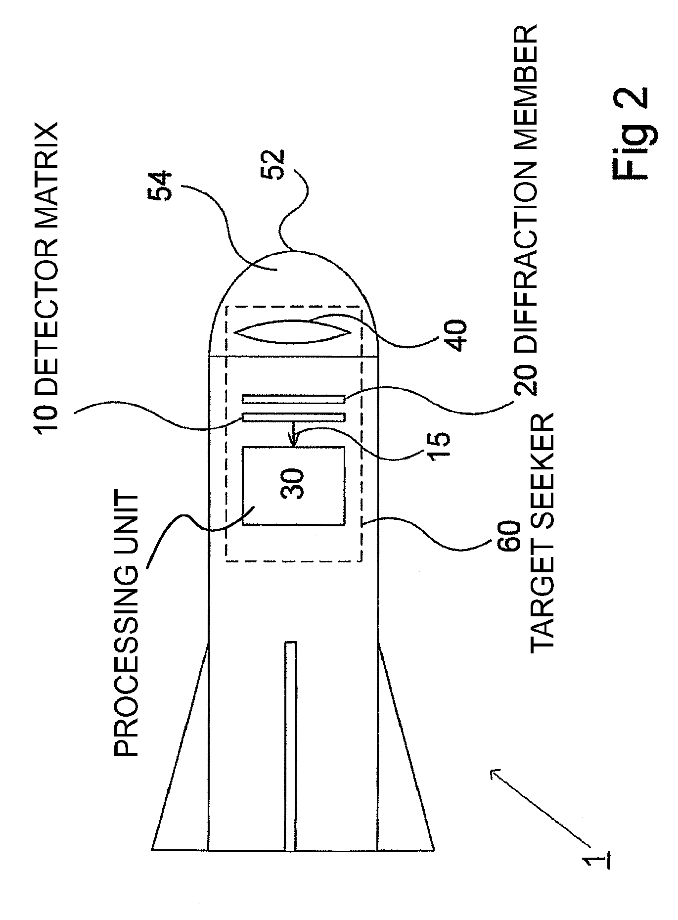 Laser target seeker device