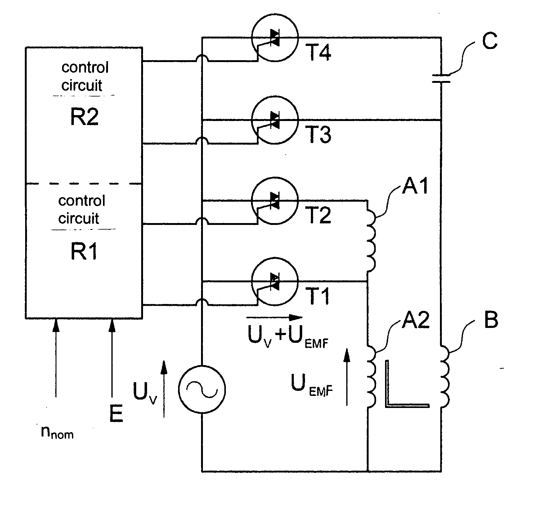 Method for controlling the firing angle of an electric motor