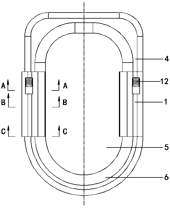 Sliding plate type toilet seat