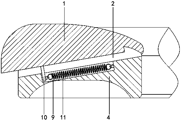 Sliding plate type toilet seat