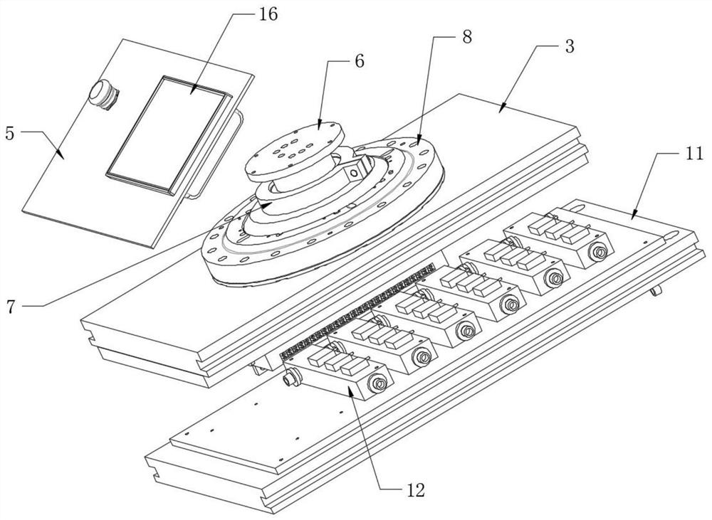 A grinding head offline testing platform and method