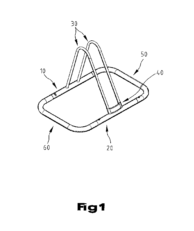 Rack for bicycles