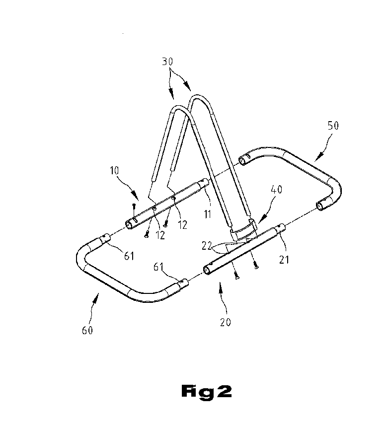 Rack for bicycles