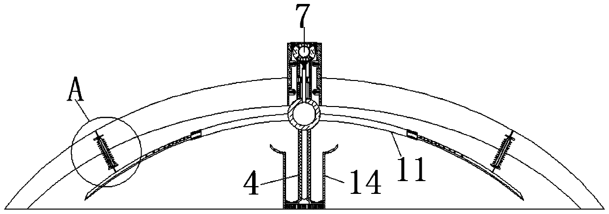 Device for treating production sewage by iron ion flocculation activity