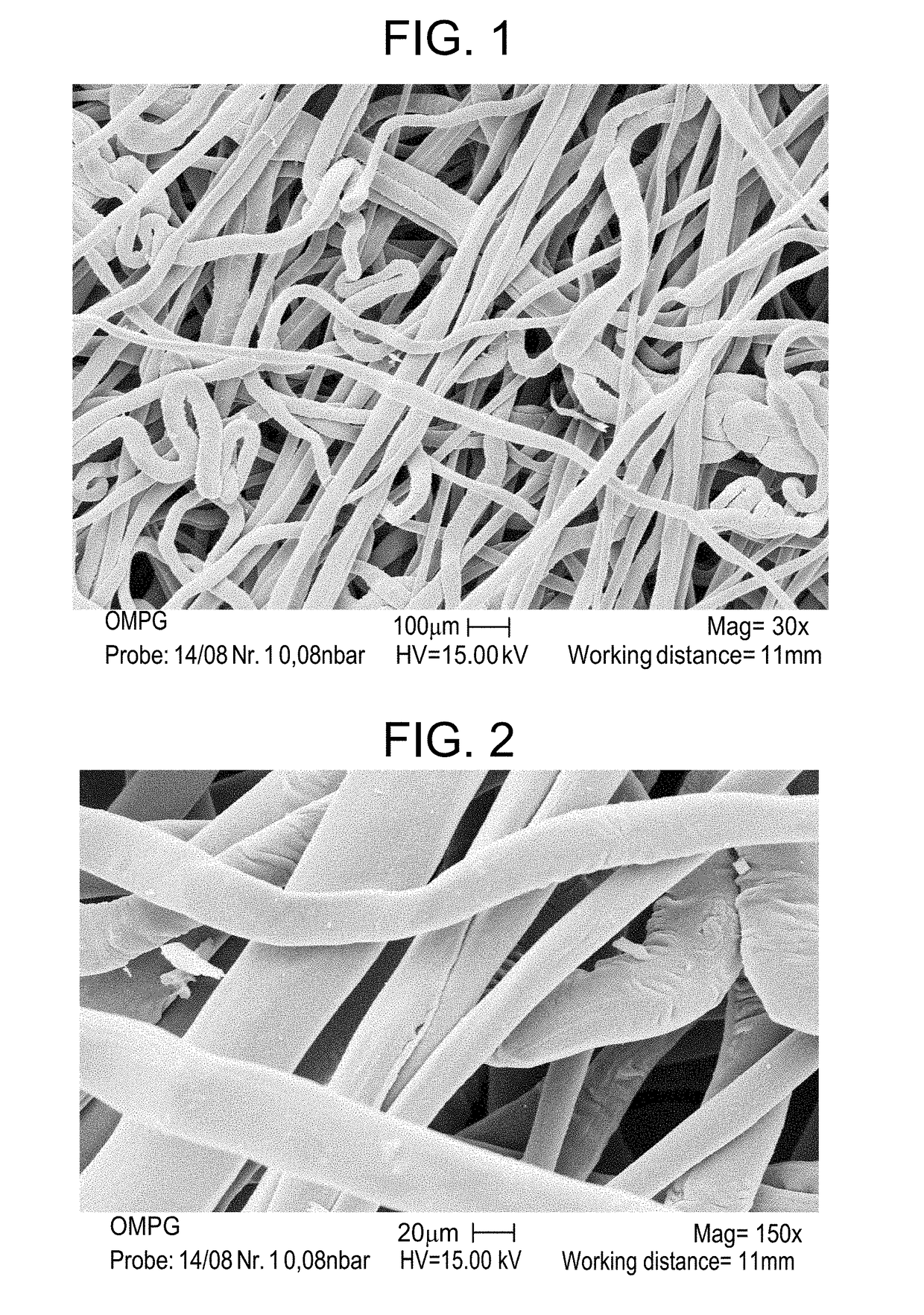 Highly functional spunbonded fabric made from particle-containing fibres and method for producing same