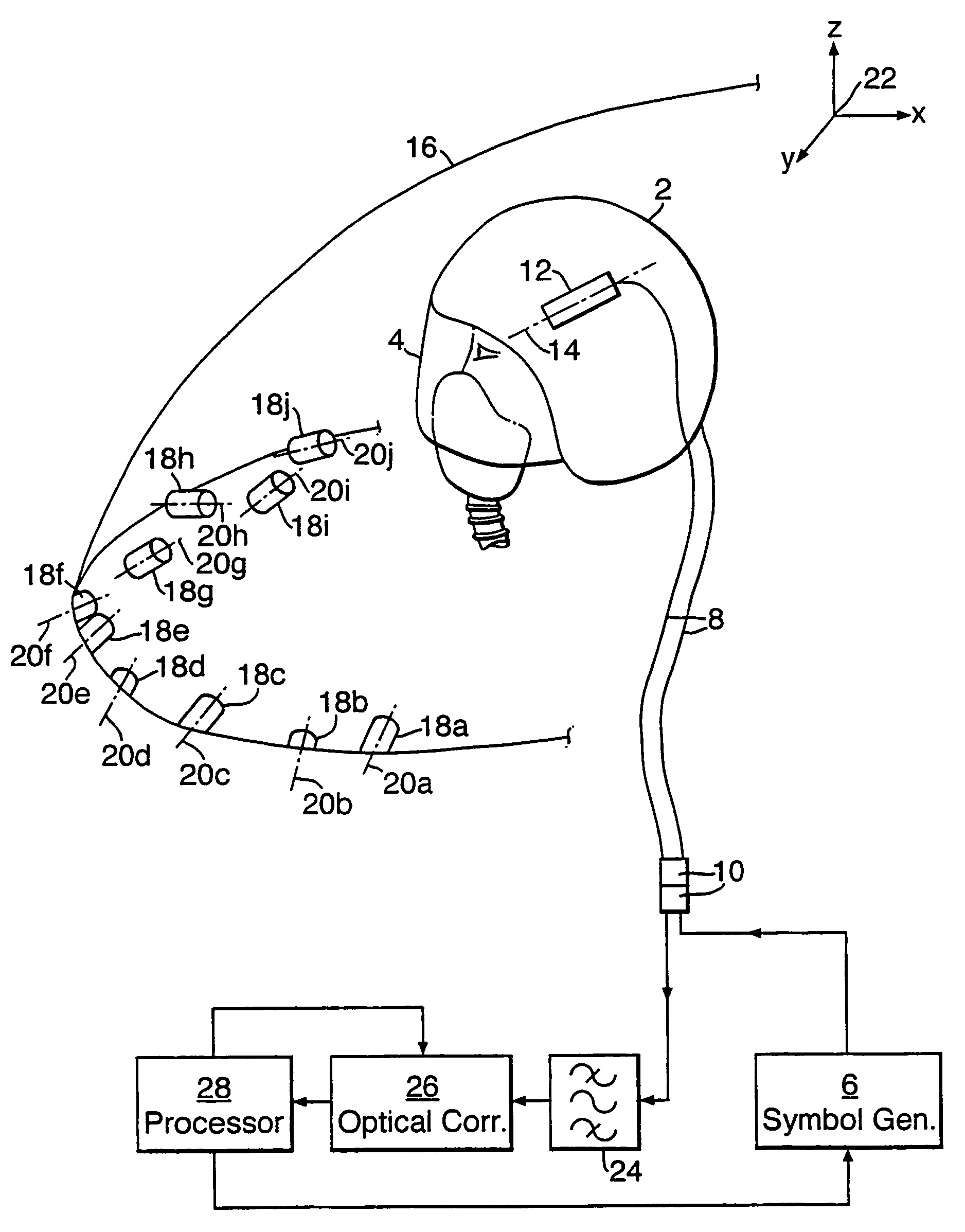 Head tracker system