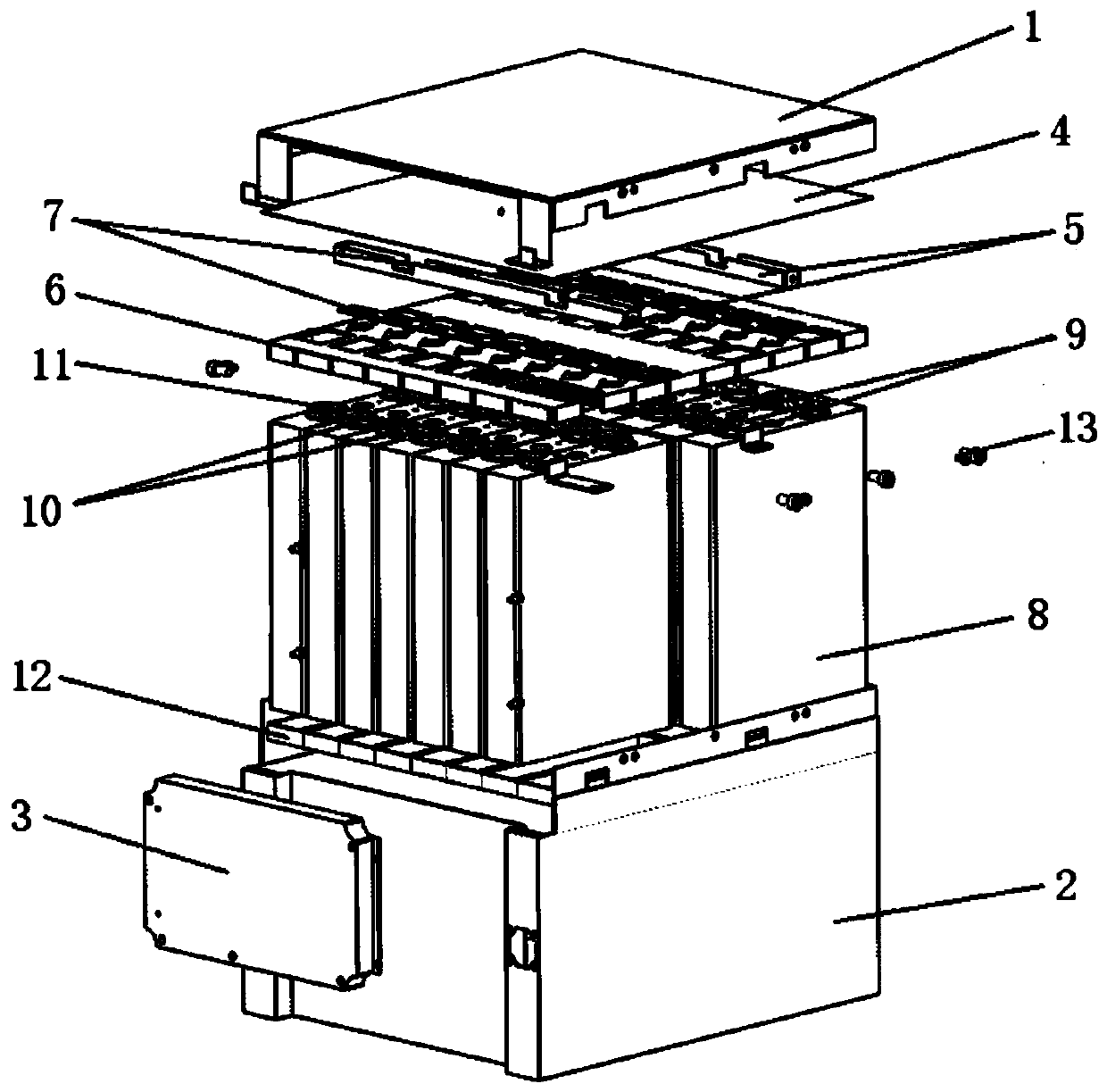 Smoke detection device for energy storage battery module and detection method thereof