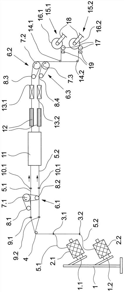 Method and textile machine for guiding a plurality of yarns in a textile machine