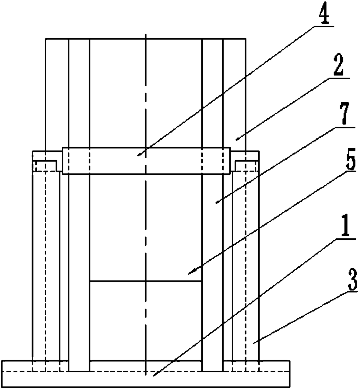 Installing and welding tool for hydraulic shock absorber seat