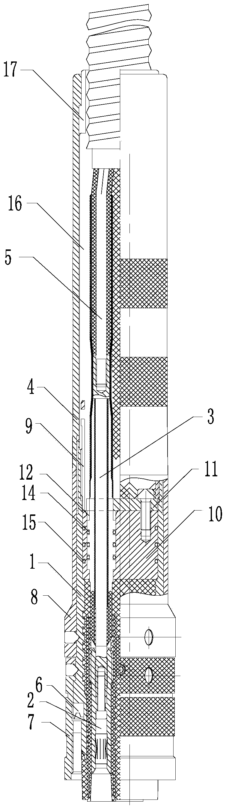 Underground direct plug of conductive cylinder glue injection type