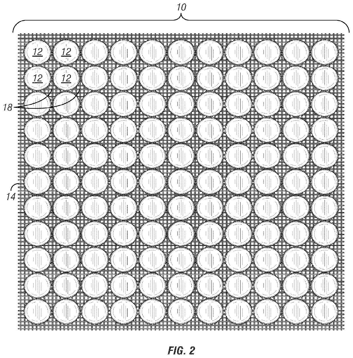 Bottle cap backsplash assembly method for use