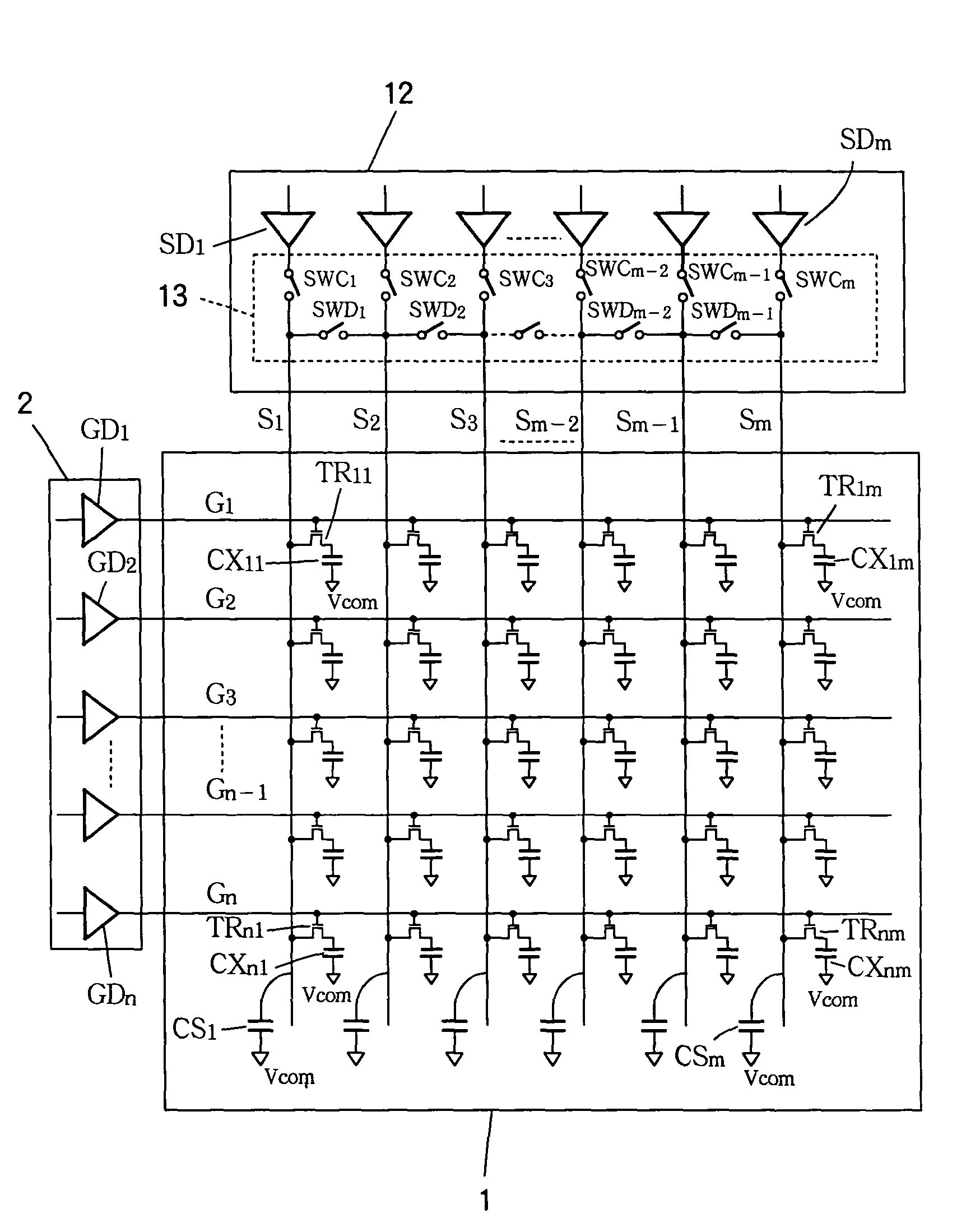 Liquid-crystal display driving circuit and method