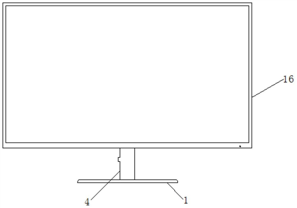 A detachable rotating display bracket