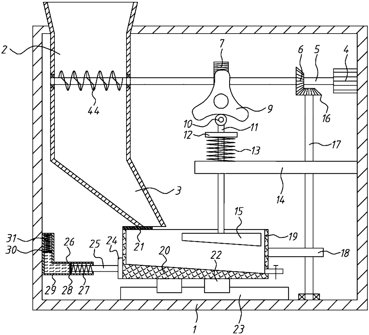 Environmentally-friendly efficient recovery crusher for waste injection molded parts