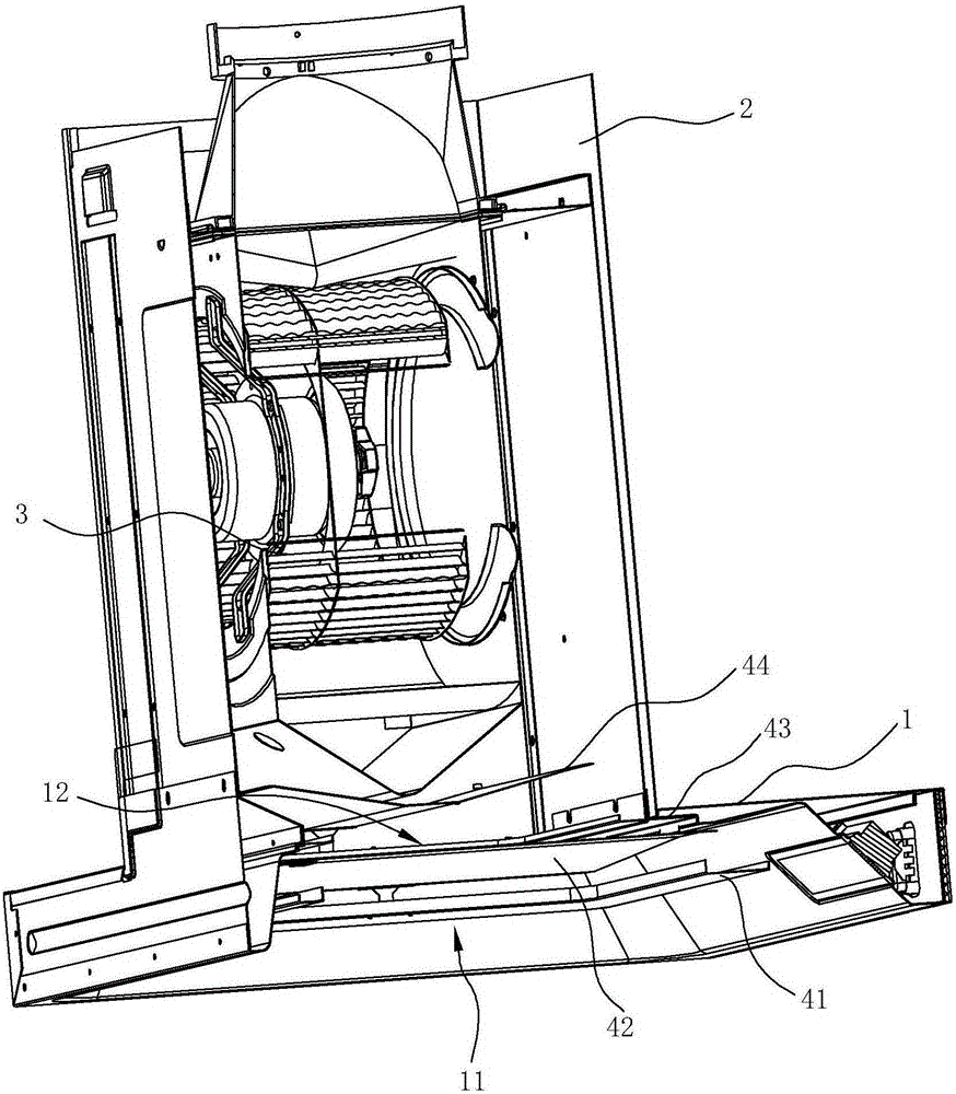 Range hood provided with fume blocking mechanism