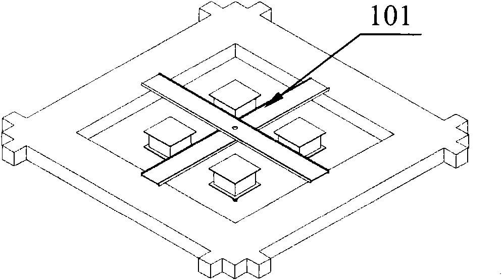 Method for lifting, hanging and installing frames of anti-vibration device for buildings