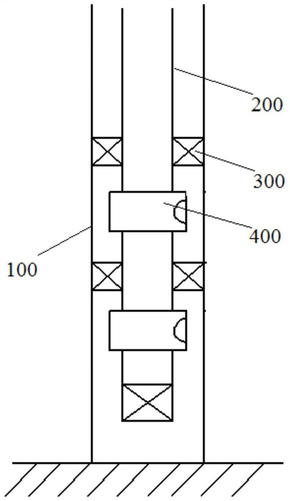 Electric ignition stratified gas injection valve and stratified electric ignition string