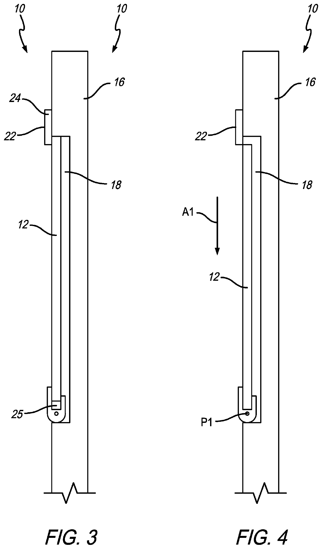 Aircraft door with sliding decompression panel