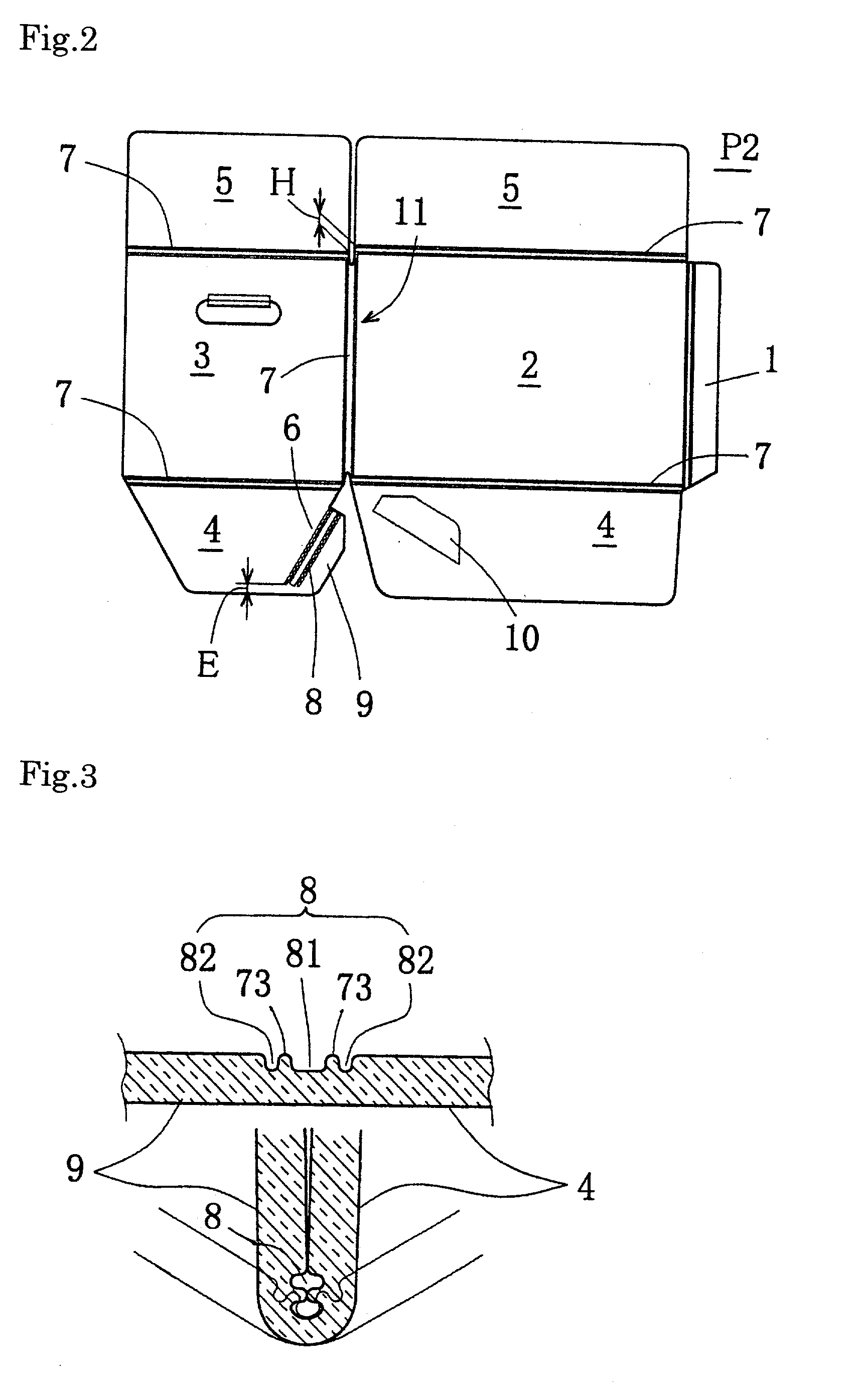 Folding box for packing