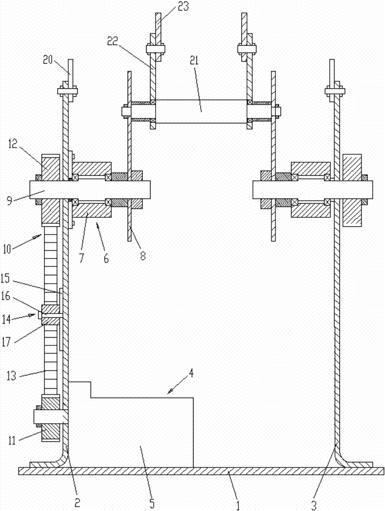 Interval feeding device with eccentric lifting transferring structure