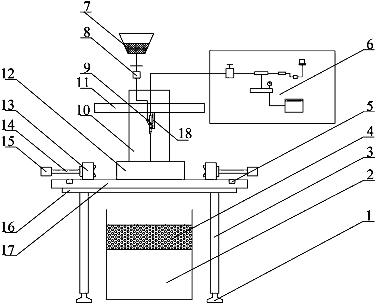 High-pressure abrasive water-jet rock coring drilling machine