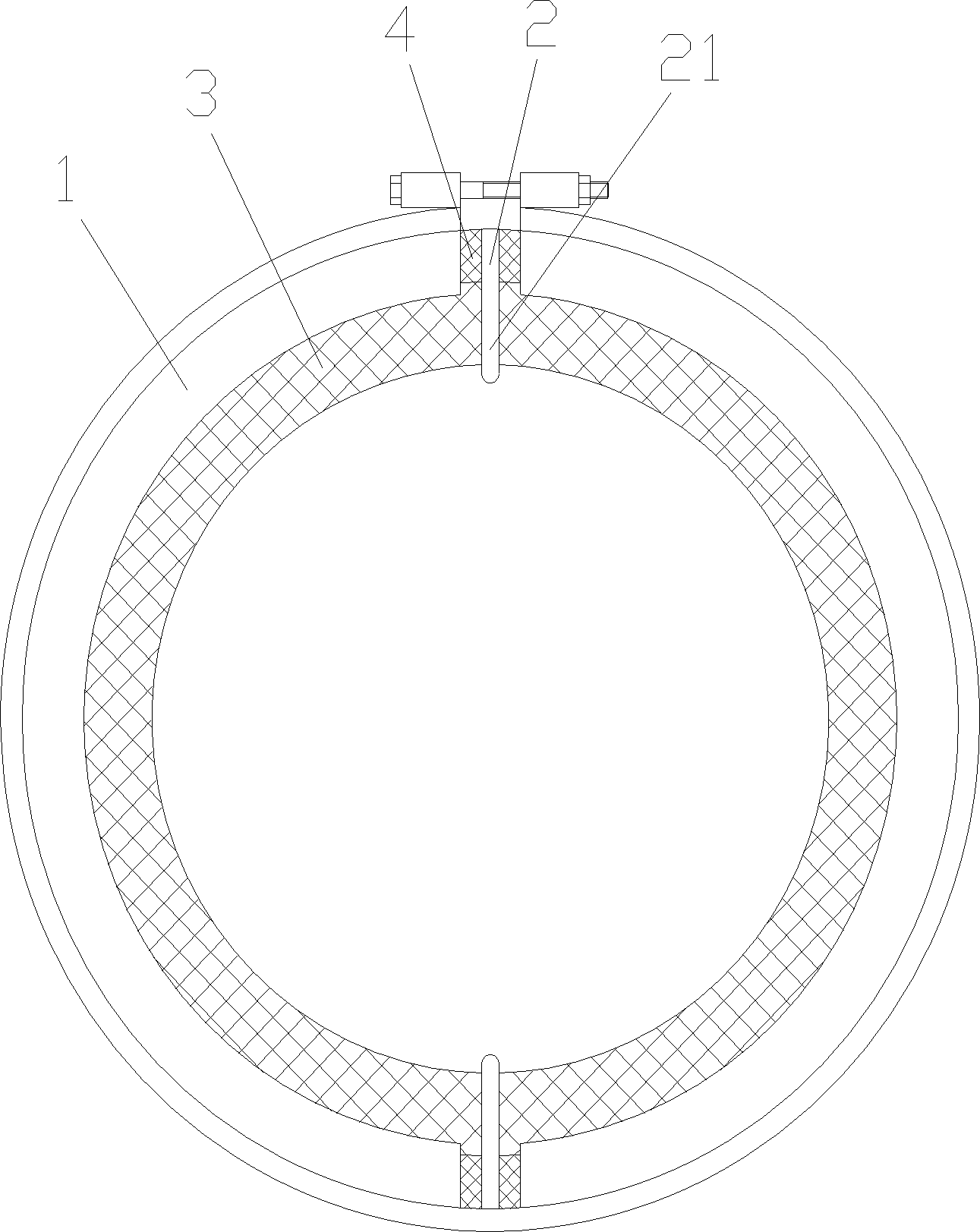 Split type bearing bush centrifugal casting method